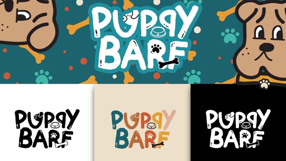 ออกแบบCI Puppy Barf โลโก้แบรนด์ อัตลักษณ์องค์กร