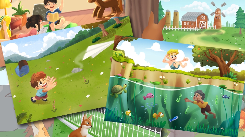 Jasa Gambar Ilustrasi Profesional dan Kreatif - ILUSTRASI BUKU CERITA ANAK ATAU MEDIA PEMBELAJARAN
