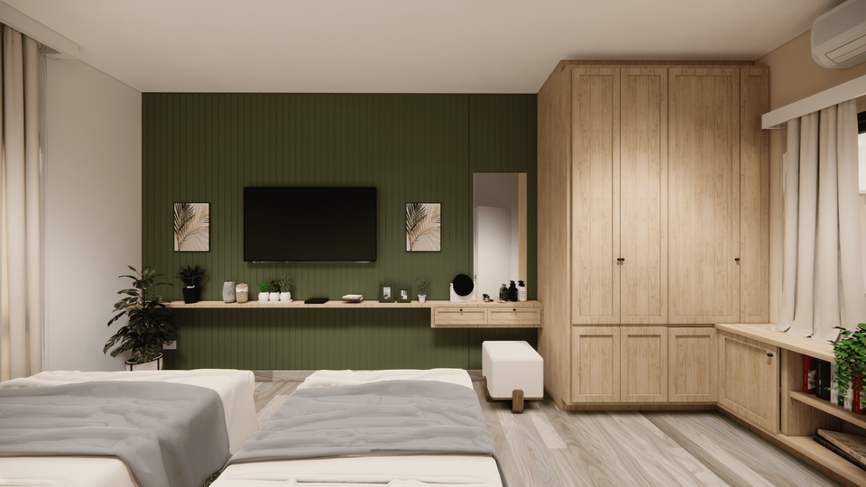ออกแบบตกแต่งภายในและภายนอก - ออกแบบภายใน เขียนแบบ แปลน ภาพเรนเดอร์ 3D Perspective - 16