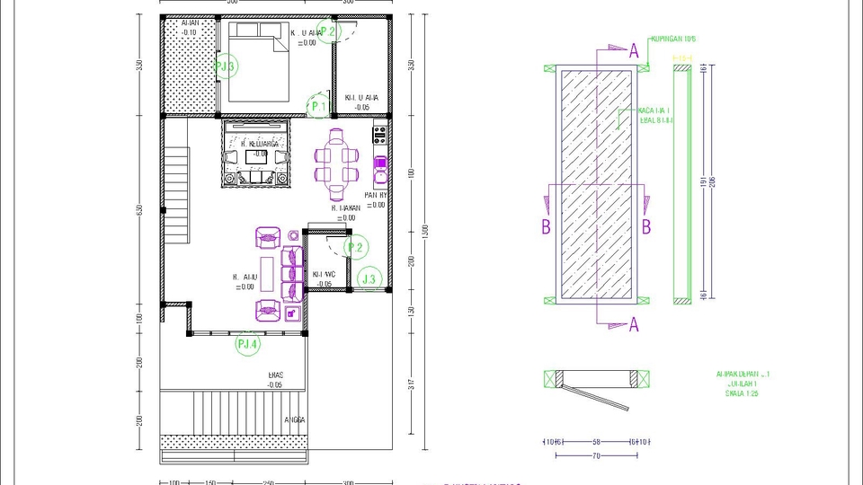 CAD Drawing - Jasa GAMBAR KERJA AUTOCAD 2D - 1