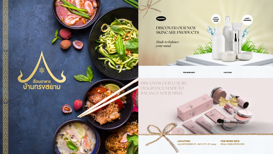 Banner โฆษณา - ออกแบบโพสสื่อโฆษณาสินค้าออนไลน์และผลิตภัณฑ์ - 1