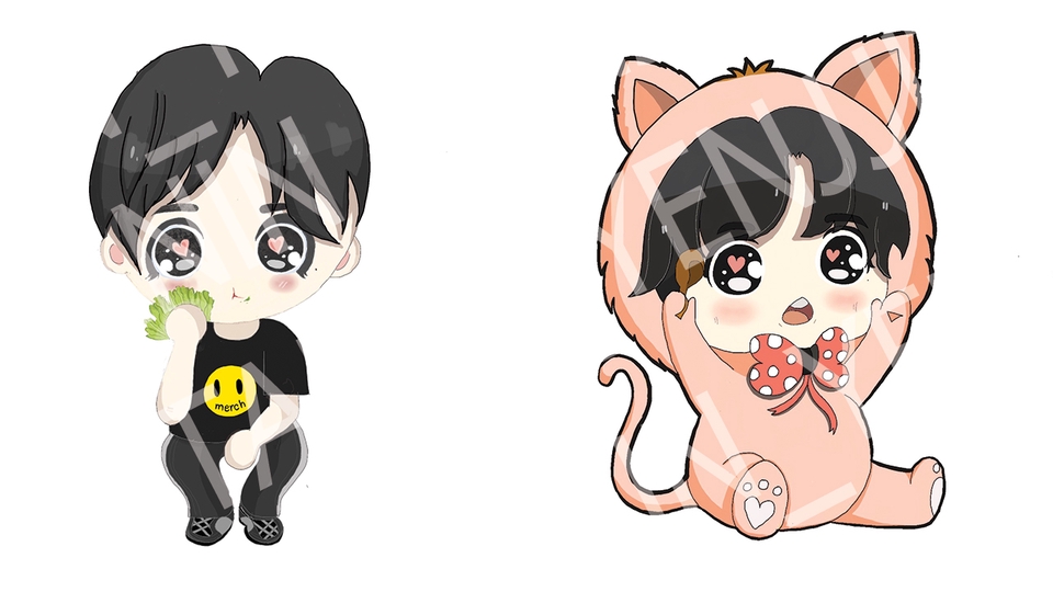 วาดแฟนอาร์ต - รับวาดภาพแฟนอาร์ต , ภาพการ์ตูน , ภาพวันเกิดทำโปรเจคให้ศิลปิน,ภาพเพื่อทำสติ้กเกอร์ , BANNER ศิลปิน - 4
