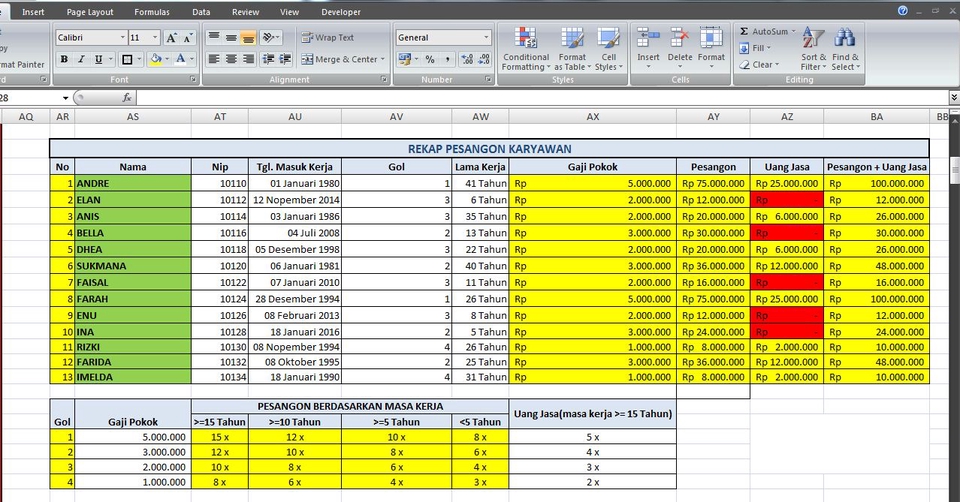 Entri Data - Entri Data Microsoft Excel - 7