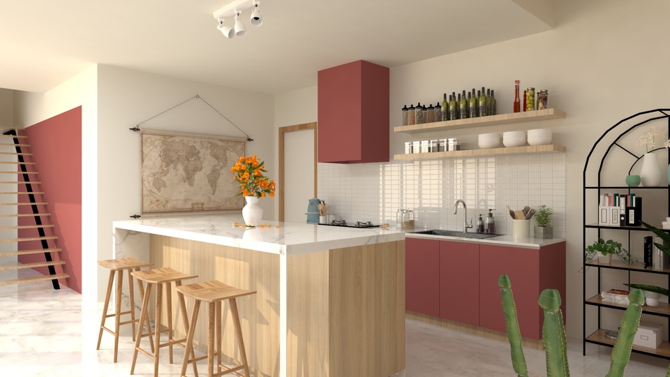 3D & Perspektif - 3D Render Interior Sketchup Vray. - 3