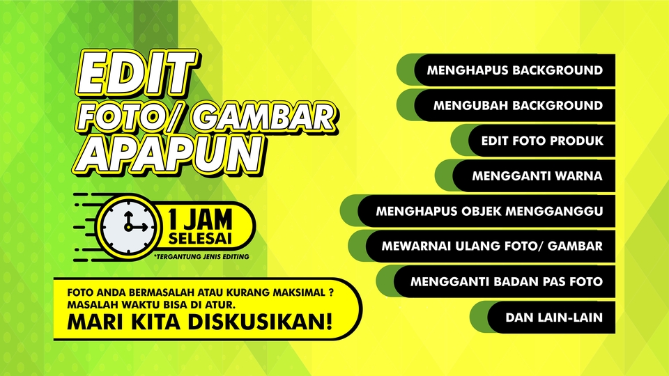 Edit Foto atau gambar Professional dan berkualitas