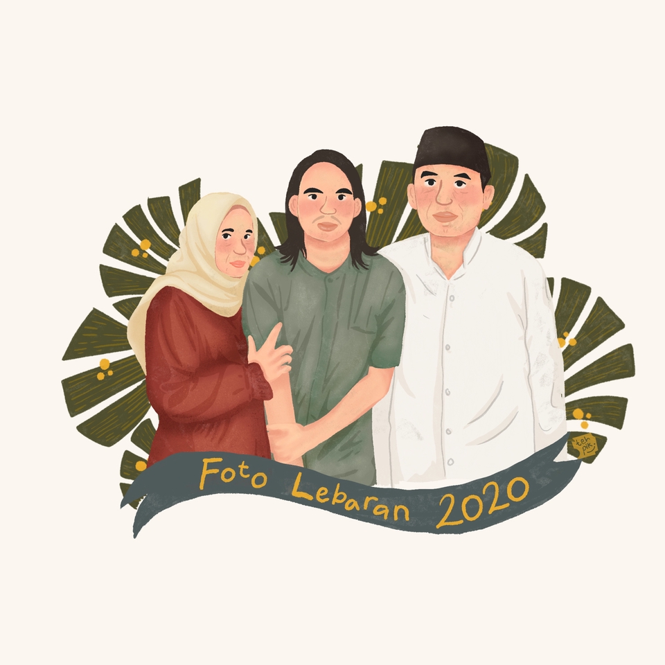 Gambar dan Ilustrasi - Ilustrasi Wajah Single, Couple atau Group - 5