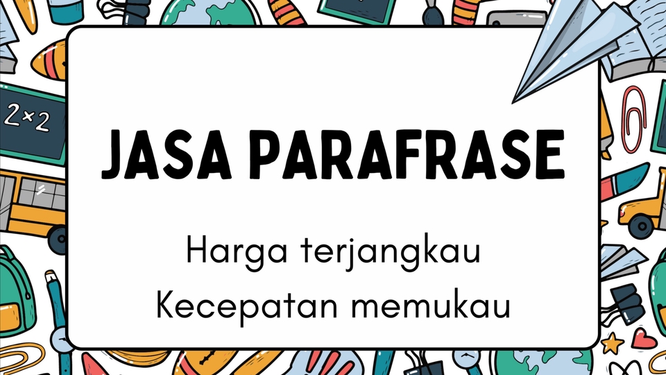 Jasa Parafrase Online Termurah - Jasa Parafrase