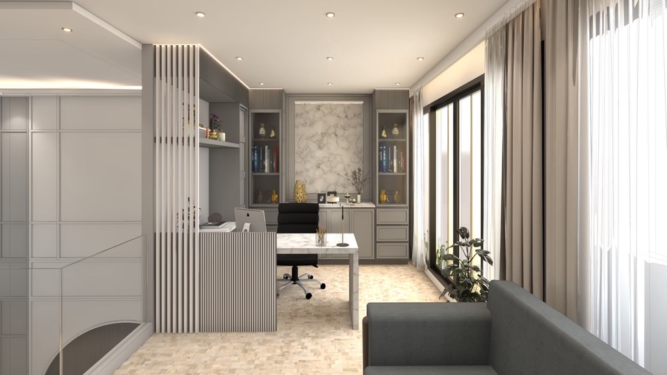 ออกแบบตกแต่งภายในและภายนอก - ออกแบบภายใน เขียนแบบ แปลน ภาพเรนเดอร์ 3D Perspective - 6