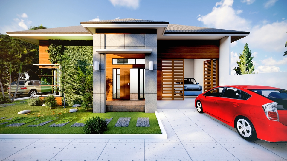 3D & Perspektif - Desain Rumah, Toko, Ruko murah minimalis - 2