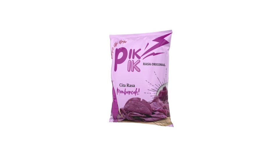 Kemasan Snack Rasa Ubi Ungu Dengan Desain Unik dan Menarik
