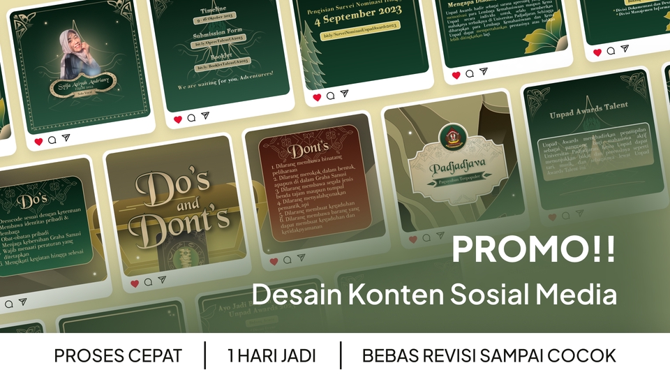 Banner Online - [PROMO!!] DESAIN KONTEN SOSIAL MEDIA 1 HARI JADI! BEBAS REVISI SAMPAI COCOK! - 2