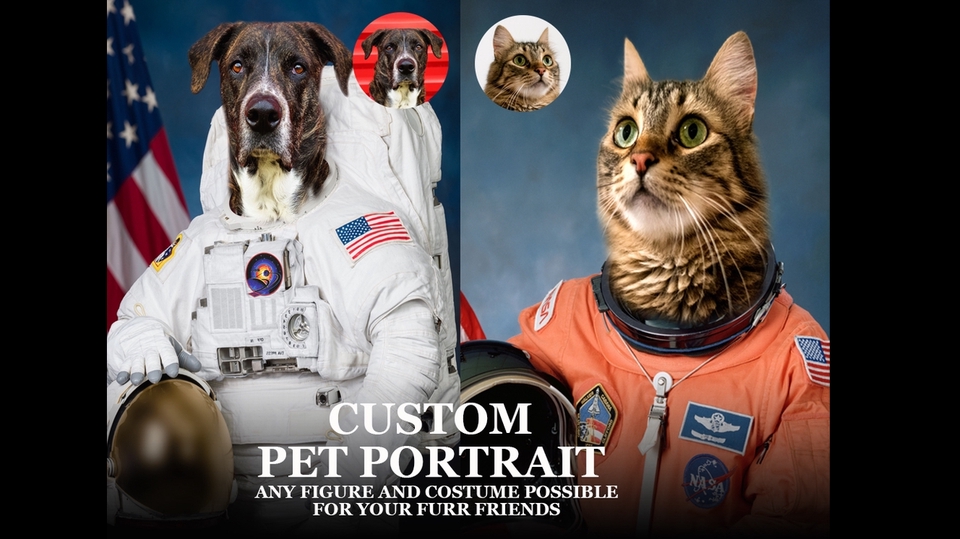 Edit Gambar & Photoshop - Custom Pet Portrait Indonesia bikin photo unik hewan peliharaan - 1