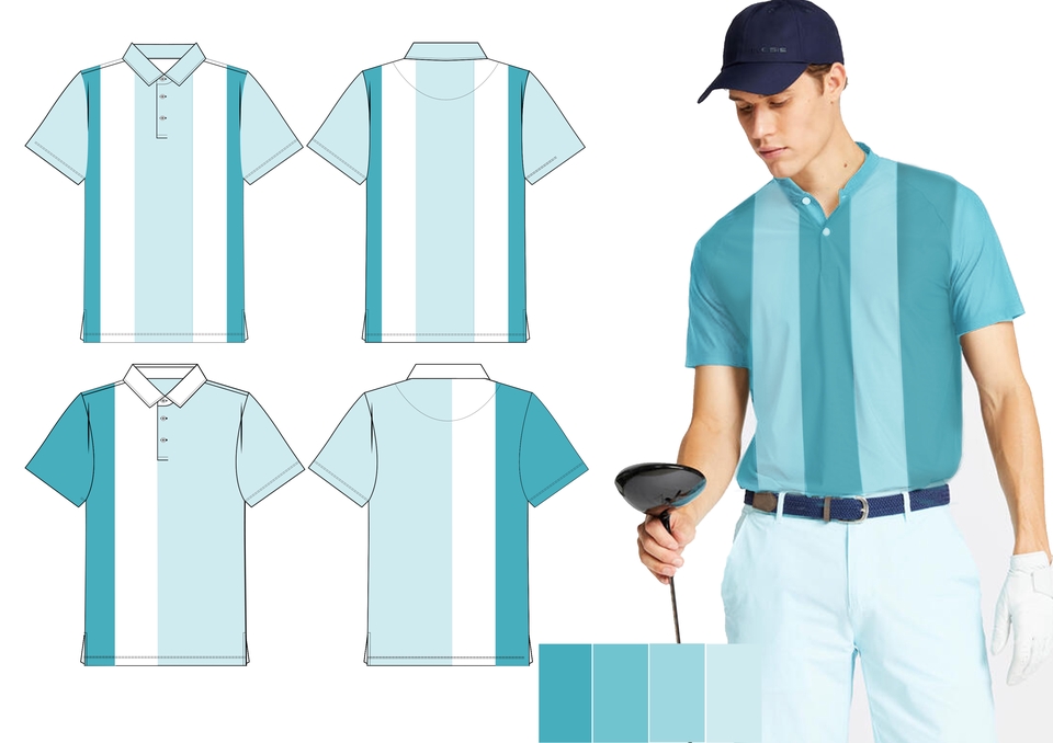 วาด/ออกแบบแพทเทิร์นเสื้อผ้า - ออกแบบเสื้อโปโล เสื้อยืด เสื้อกีฬา ชุดชั้นในชาย ชุดแฟชั่นชาย-หญิง - 16