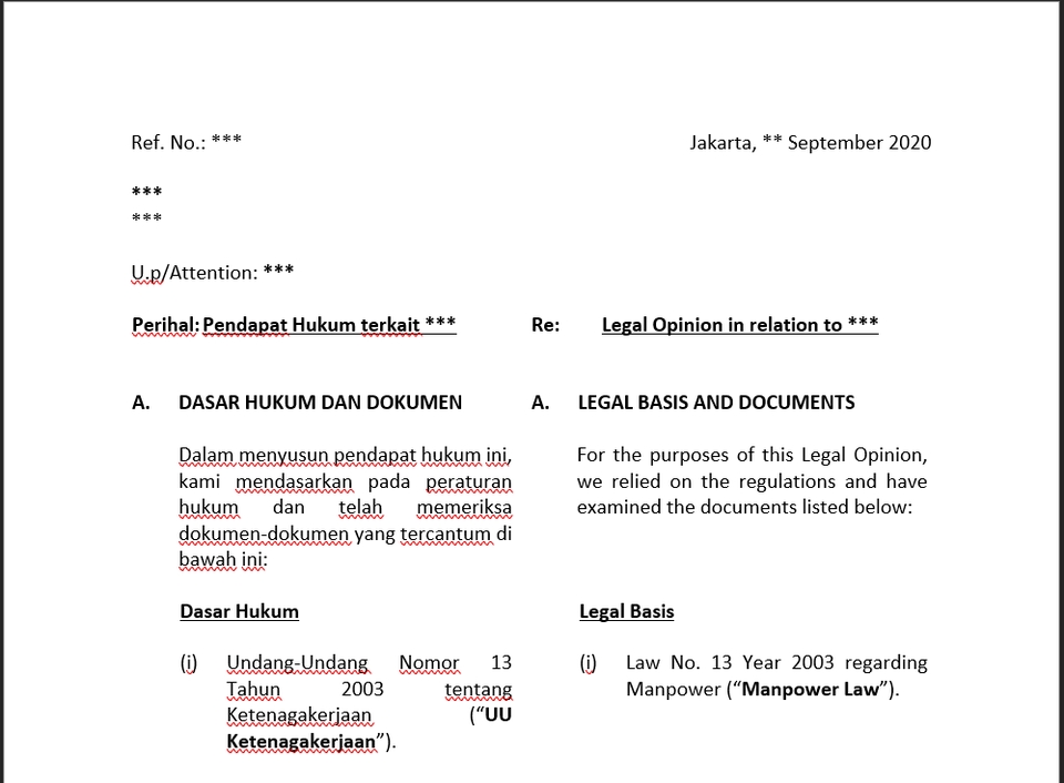 Hukum - Konsultasi Hukum, Produk Dokumen Hukum - 3