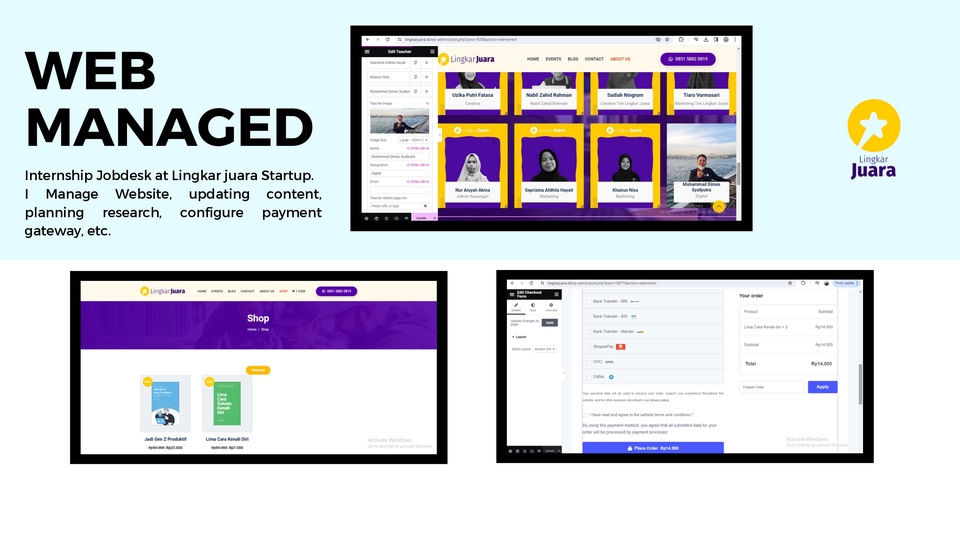 Jasa virtual assistant, freelancer virtual assistant, membantu mengatur dan mengelola situs web dan aplikasi.
