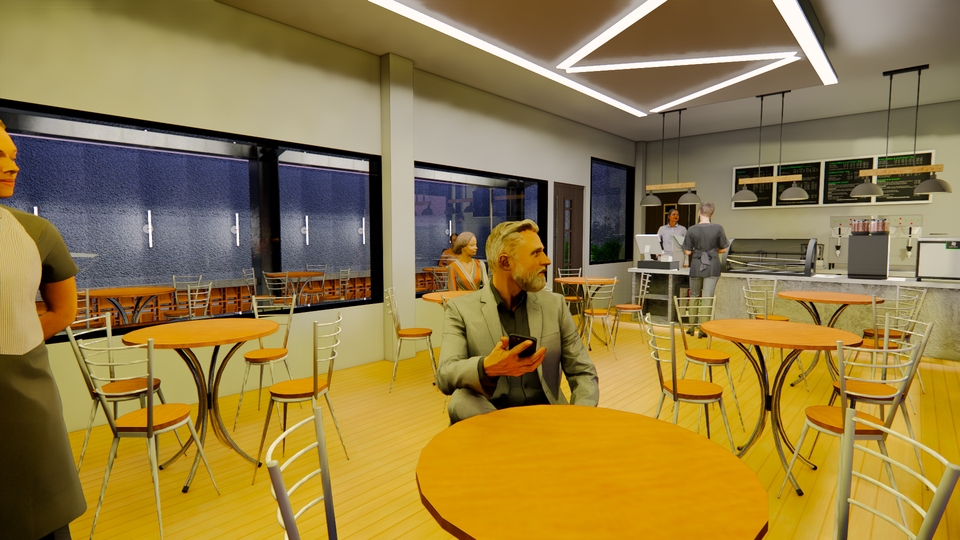 3D & Perspektif - JASA DESAIN ARSITEKTURAL RUMAH KANTOR CAFE INTERIOR DLL (BANGUNAN+INTERIOR) - 12