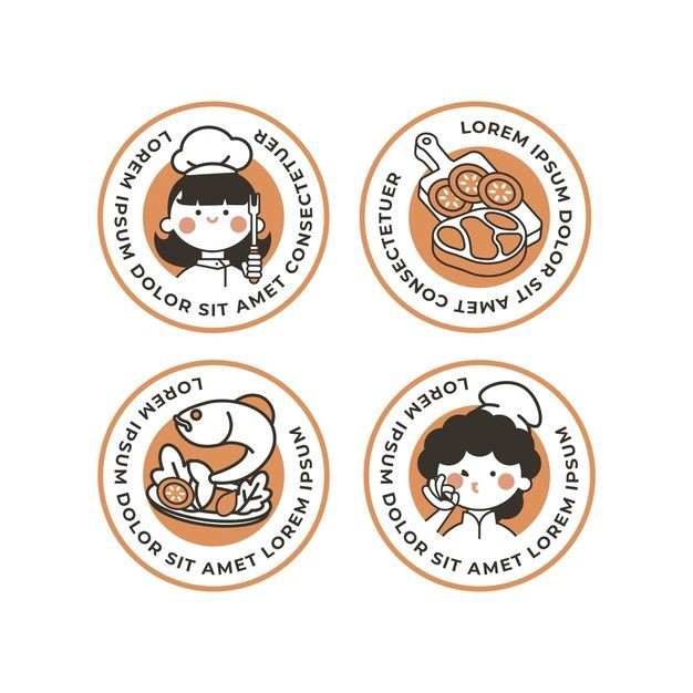 Jasa desain logo makanan, minuman, dan restoran, logo keren untuk usaha kuliner