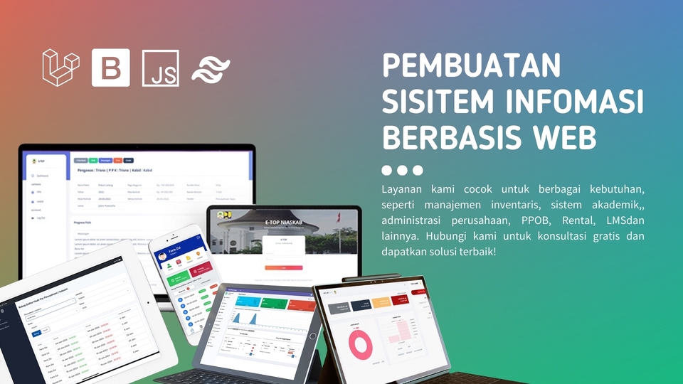Jasa pembuatan website berbasis web dengan layanan professional dan harga terjangkau. Dapatkan solusi terbaik untuk website perusahaan, toko online, dan lain-lain.