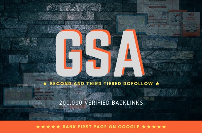 Search Engine Optimization (SEO) - 200.000 High Quality GSA Verified Backlinks SEO - 3