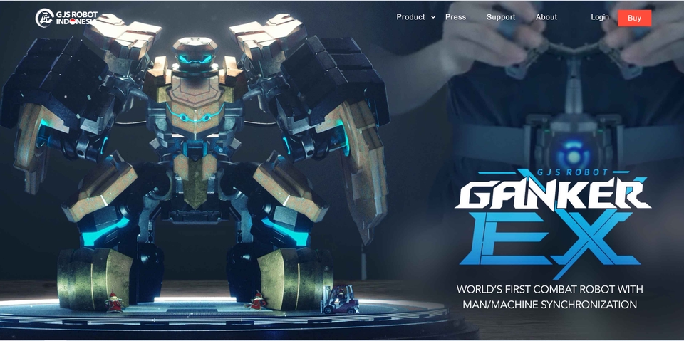 Jasa Pembuatan Website Profesional dengan Robot Ganker EX - Solusi Terbaik untuk Perusahaan Anda.