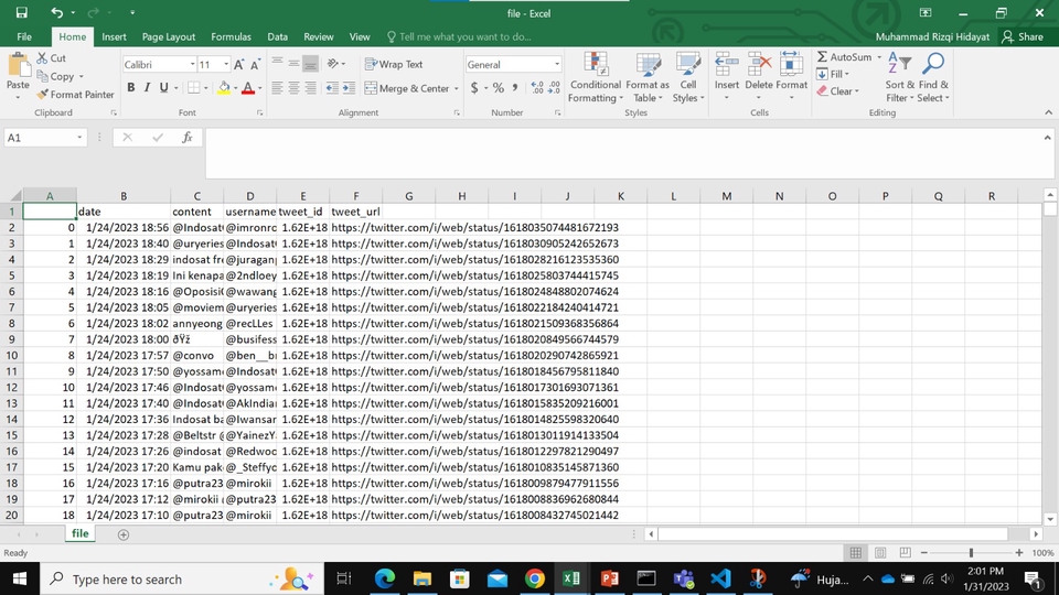 Jasa data entry excel - contoh data entri freelance