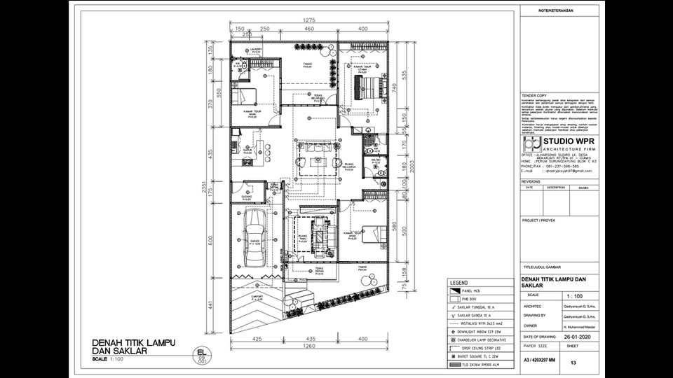CAD Drawing - -TERMURAH- Paket Desain Rumah Lengkap dapat 2D + 3D + ANIMASI + RENDER - 1