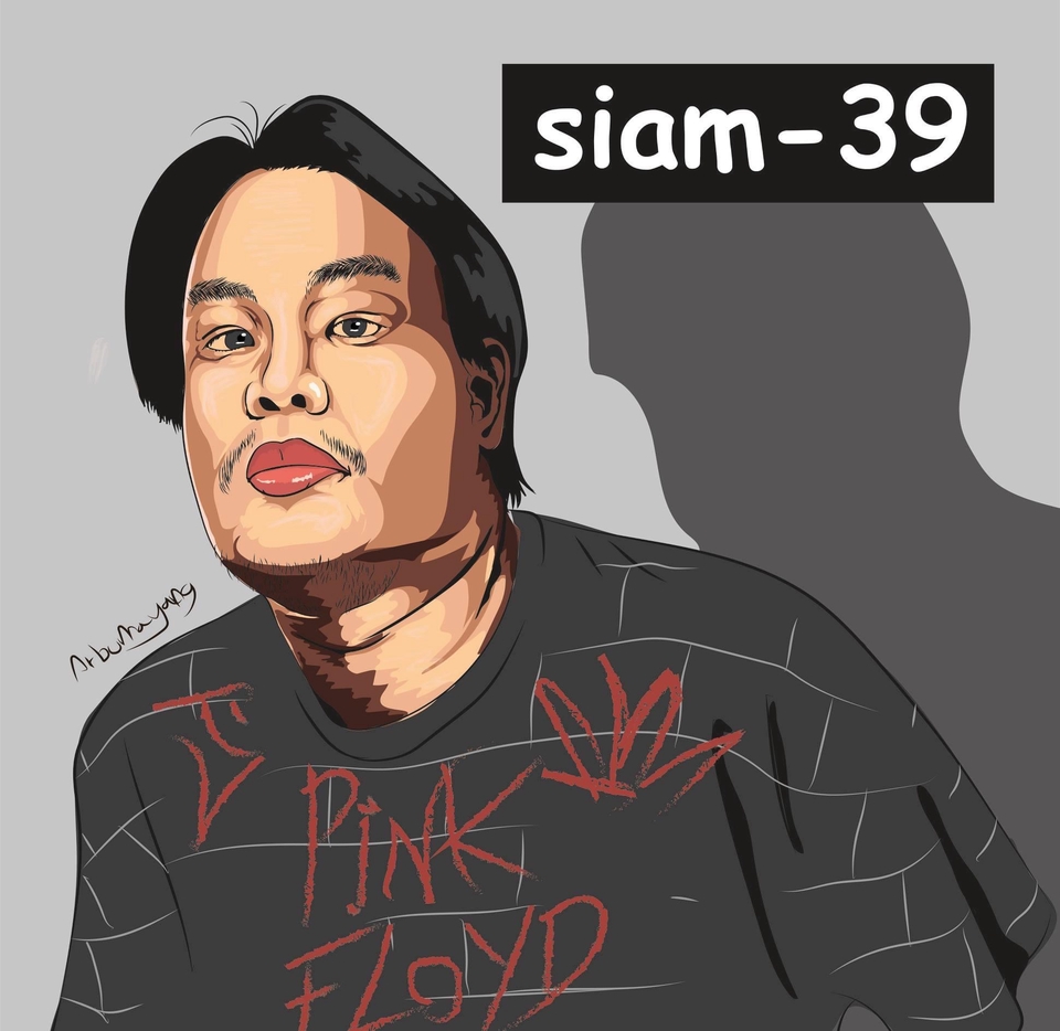 วาดภาพเหมือน Portrait - รับวาดรูป portrait สายVector - 3