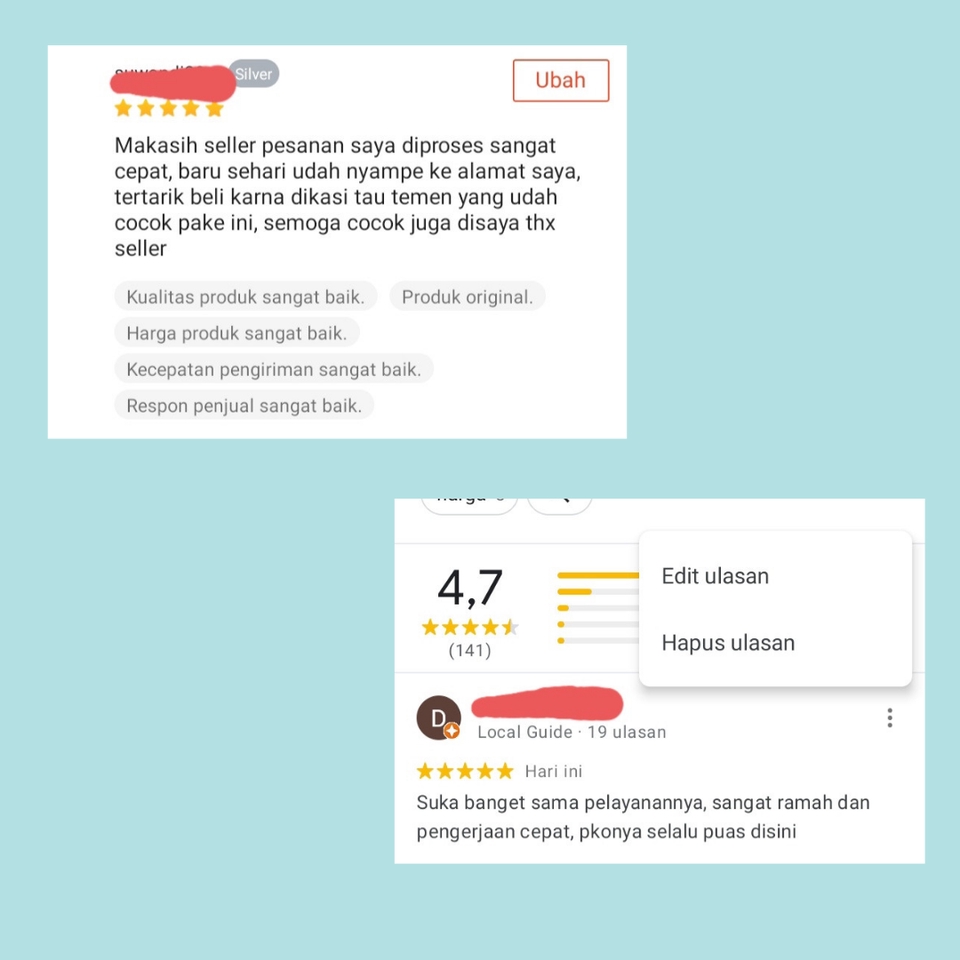 Memberi Review - Jasa Review Marketplace (Shoppe,Lazada,Tokopedia,Bukalapak dll), Aplikasi Play Store, Google Bisnis - 5