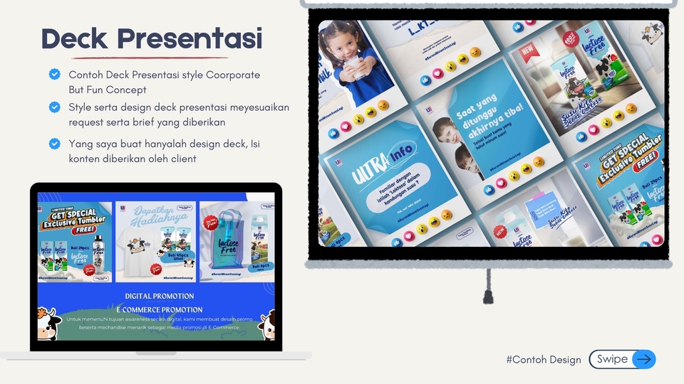 Jasa desain presentasi powerpoint untuk bisnis dengan contoh slide presentasi menarik dan profesional.