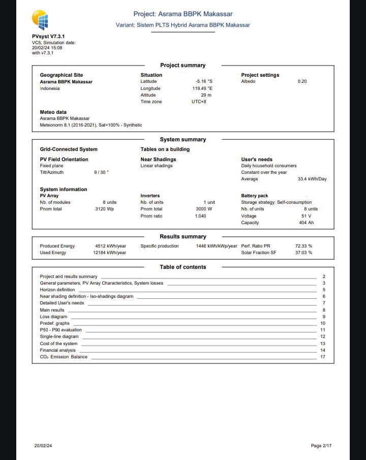Jasa Lainnya - Perencanaan pembangkit lstrik tenaga surya (PLTS) | (solar power system plan) - 3