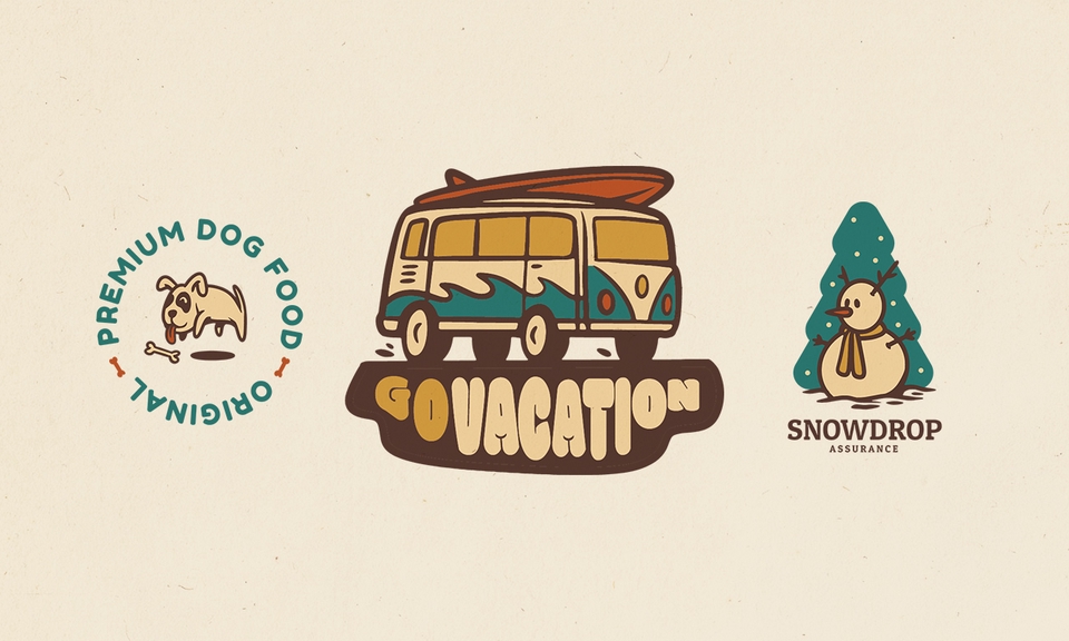 Desain logo keren untuk bisnis online shop, jasa desain logo online shop.