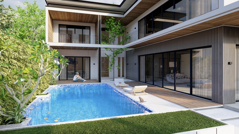3D Perspective - เขียนภาพ perspective โดยใช้โปรแกรม skechup/Lumion/photoshop - 6