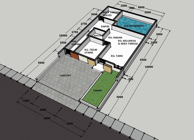 CAD Drawing - Jasa Desain Gambar 2D/3D Rumah Tinggal, Perkantoran, Interior, Eksterior - 2