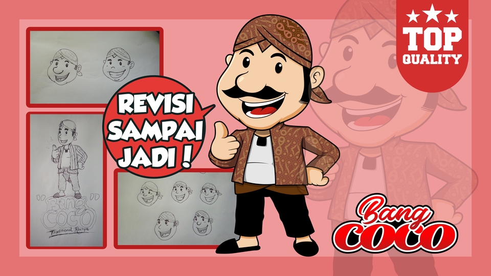 Logo - Desain Logo, Maskot/Karakter Kartun 1 Hari Jadi - 4