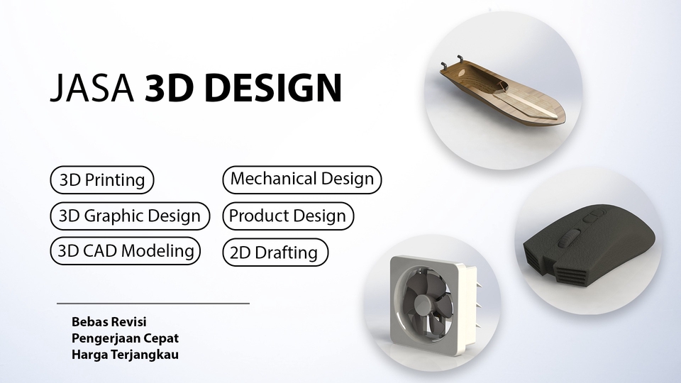 3D & Perspektif - Desain Objek Bentuk 3D / Model 3D - 1