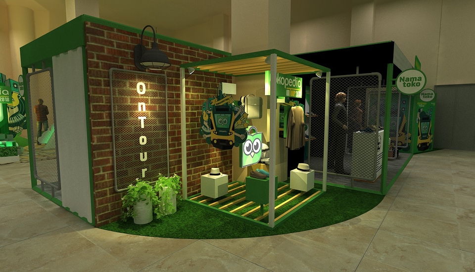 3D & Perspektif - 3d desain booth Pameran - 26