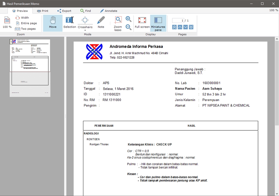 Aplikasi Desktop - Software Klinic dan Laboratorium - - 5