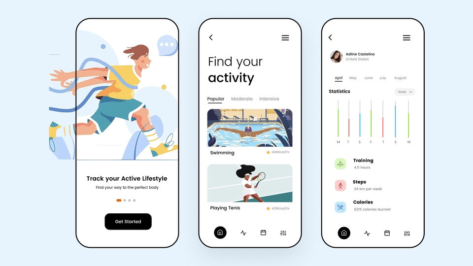 UI/UX Design for mobile app, website, web dashboard, dan landing page