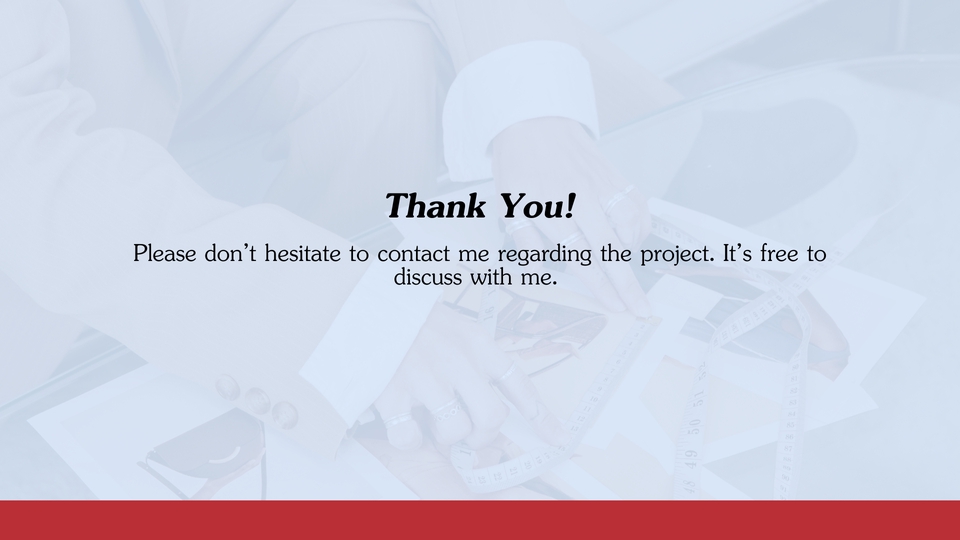 Terima kasih telah menghubungi kami. Silahkan hubungi kami untuk pembahasan proyek desain.