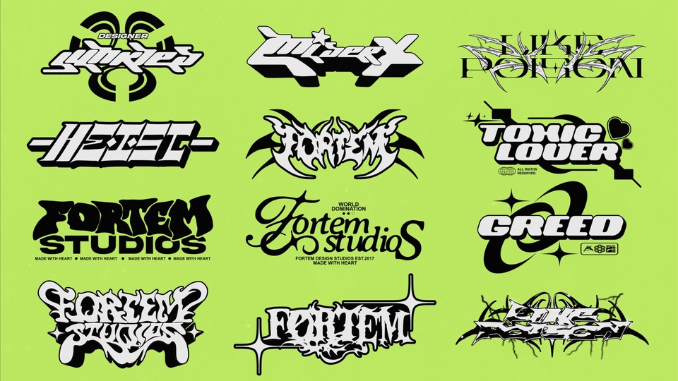 y2k streetwear design logo untuk brandmu