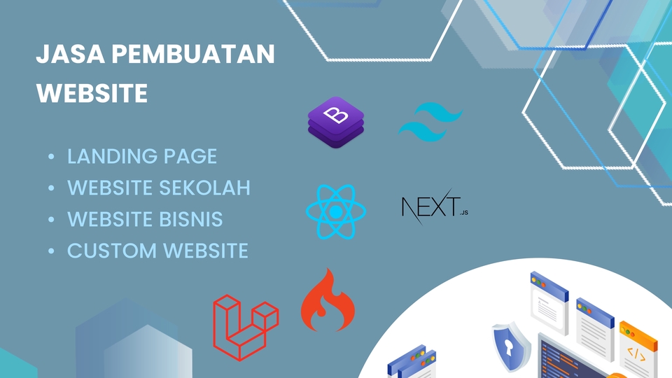 Jasa Pembuatan Website Terbaik dan Profesional - Jasa Pembuatan Website dengan Laravel, CodeIgniter, React.js dan Desain Website Menggunakan Figma