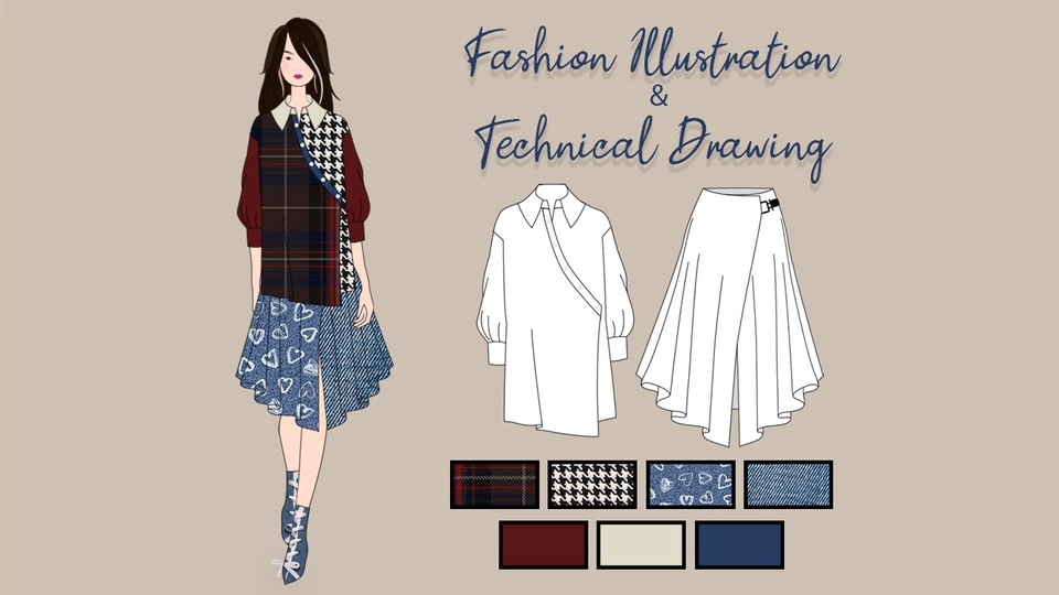 Gambar dan Ilustrasi - Fashion Illustration & Technical Drawing - 1