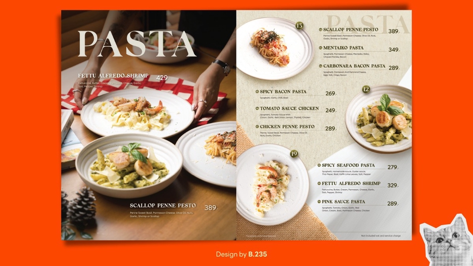 ออกแบบแบนเนอร์เมนูอาหารออนไลน์ รับออกแบบ banner ร้านอาหาร แบนเนอร์เมนู pasta สวยๆ