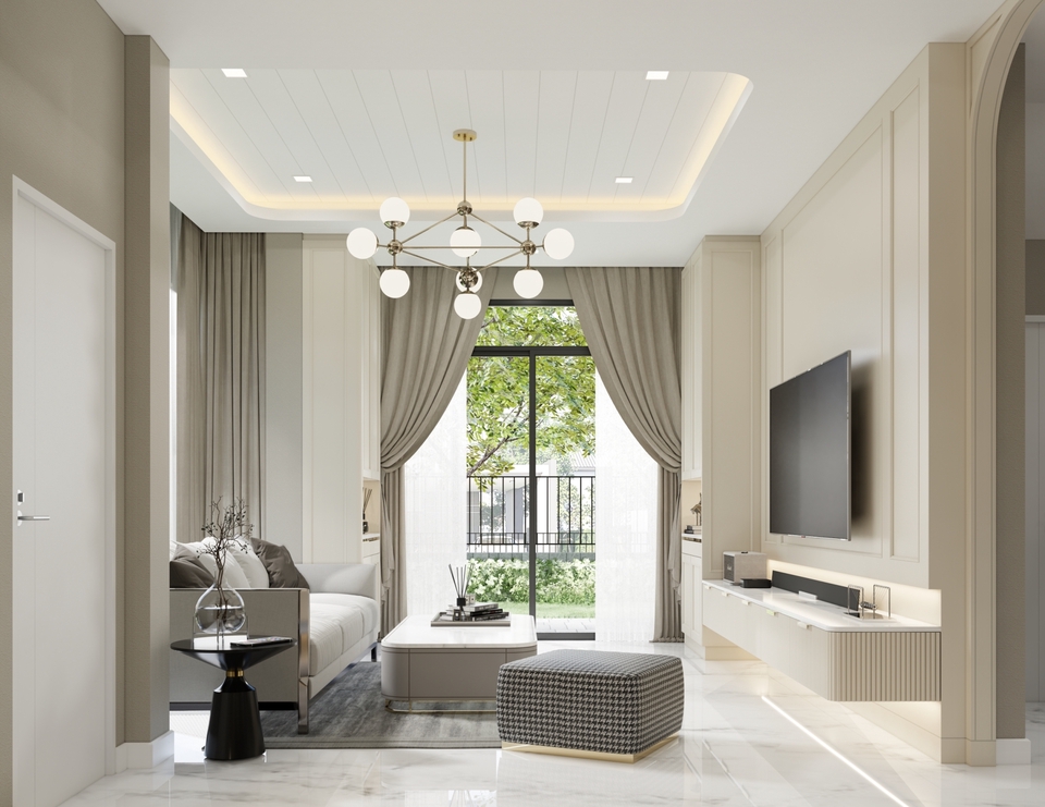 รับออกแบบตกแต่งภายในบ้านหรู สไตล์โมเดิร์น