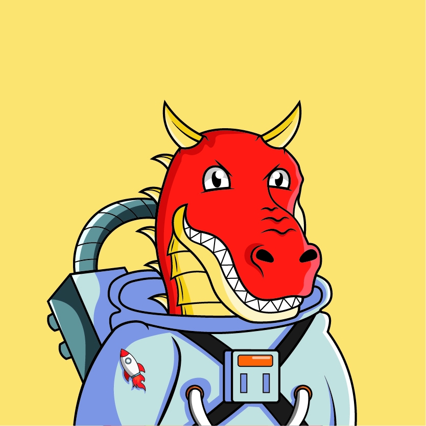 Jasa desain karakter kartun monster lucu dengan baju astronot untuk game dan vtuber
