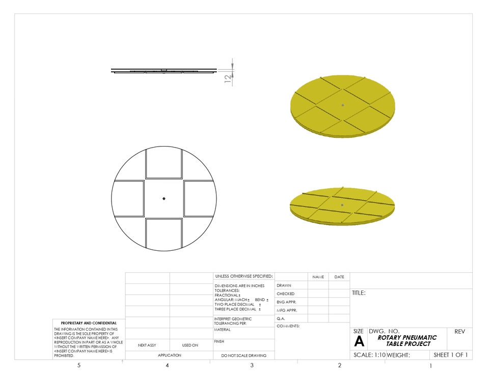 Jasa drafter autocad, jasa gambar autocad, gambar desain meja putar pneumatik, gambar autocad meja putar.