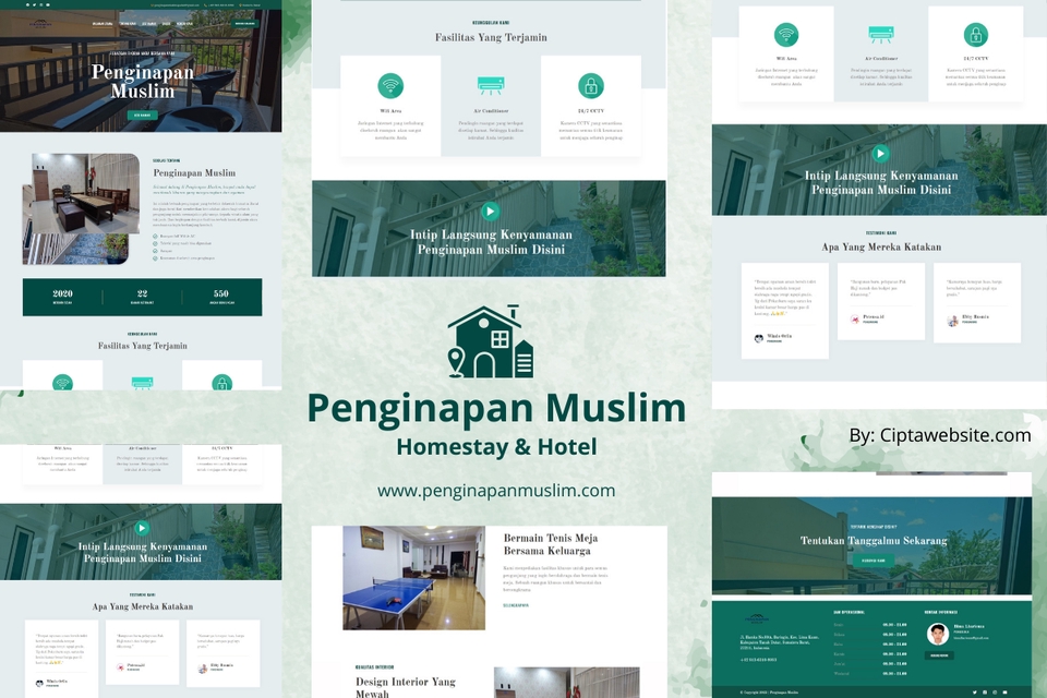 Jasa pembuatan website profesional, desain website modern untuk perusahaan dan bisnis Anda.