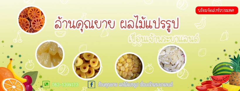 รับทำพรีเซนเทชั่นผลไม้แปรรูป ล้านคุณยาย