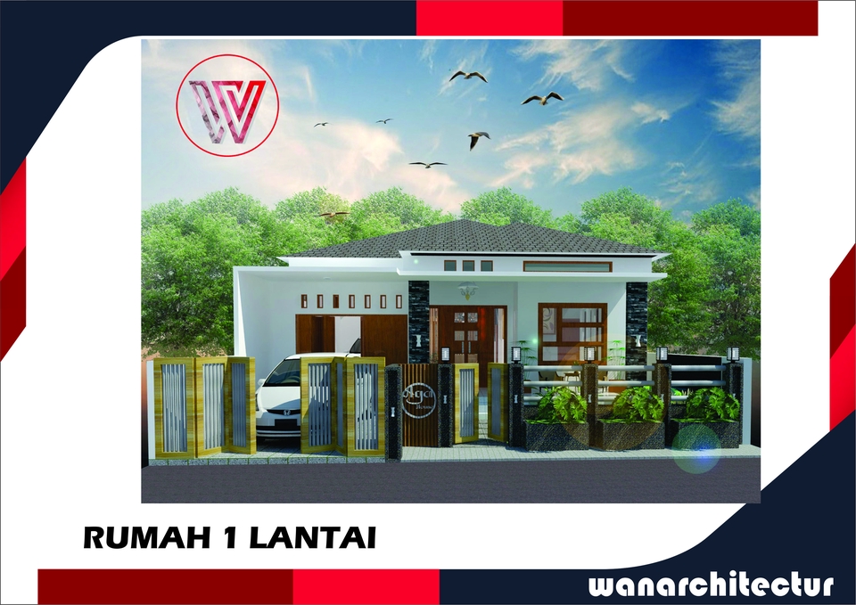 3D & Perspektif - JASA DESAN ARSITEKTUR (INTERIOR, EKSTERIOR, TAMAN, FUNITUR, LANDSCAPE) - 2
