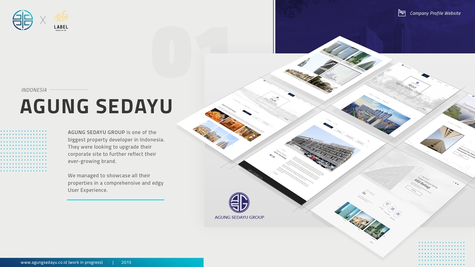 Jasa desain website profesional untuk perusahaan properti di Indonesia.